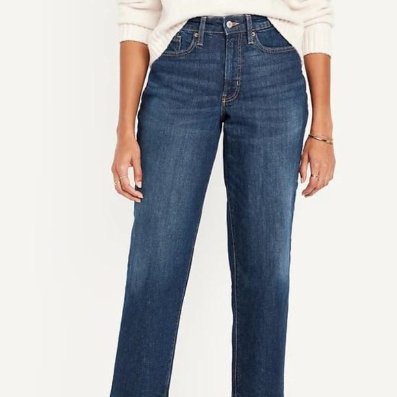 NWT Old Navy Curvy High-Waisted OG Loose Jeans - Picture 6 of 16